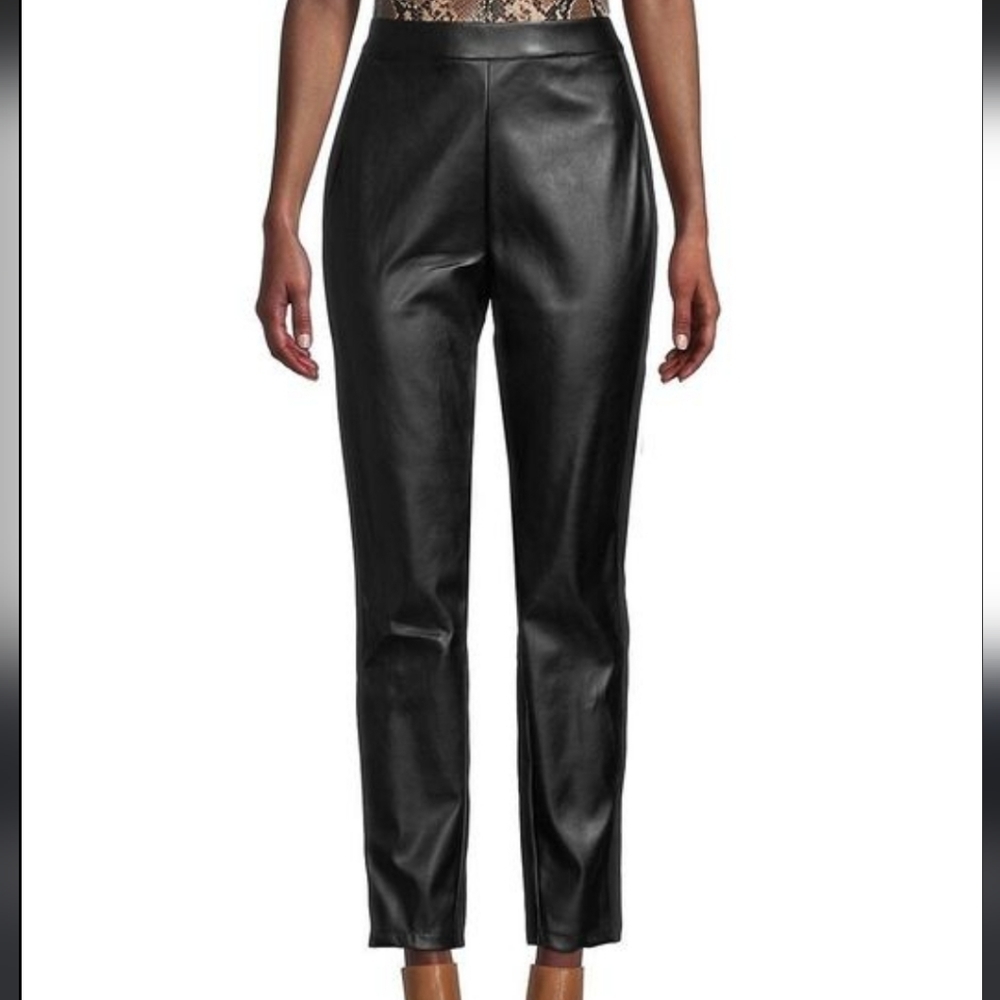 H by Halston Black Straight Leg Pants